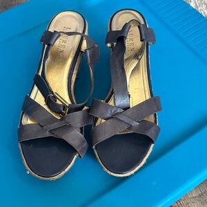 Polo by Ralph Lauren Dark Brown Wedges